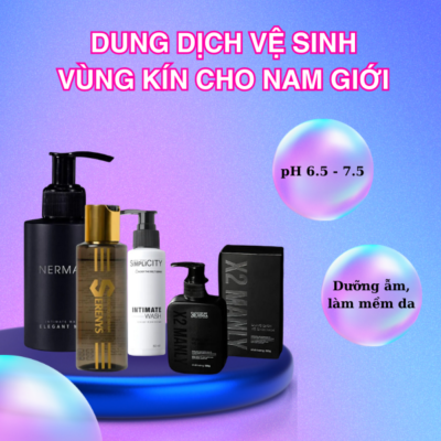 Sản phẩm dung dịch vệ sinh vùng kín cho nam giới